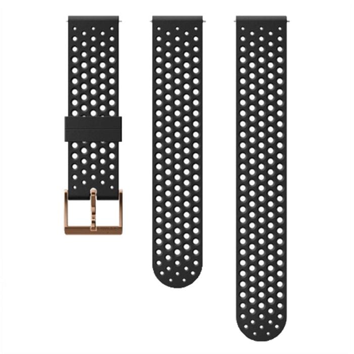 Suunto 20mm Athletic 1 Silicone Strap Black Copper S+m