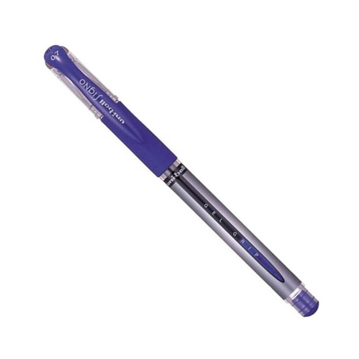 Uni-Ball Signo Gel Grip Gel Pen Fine (Box of 12) (Blue)