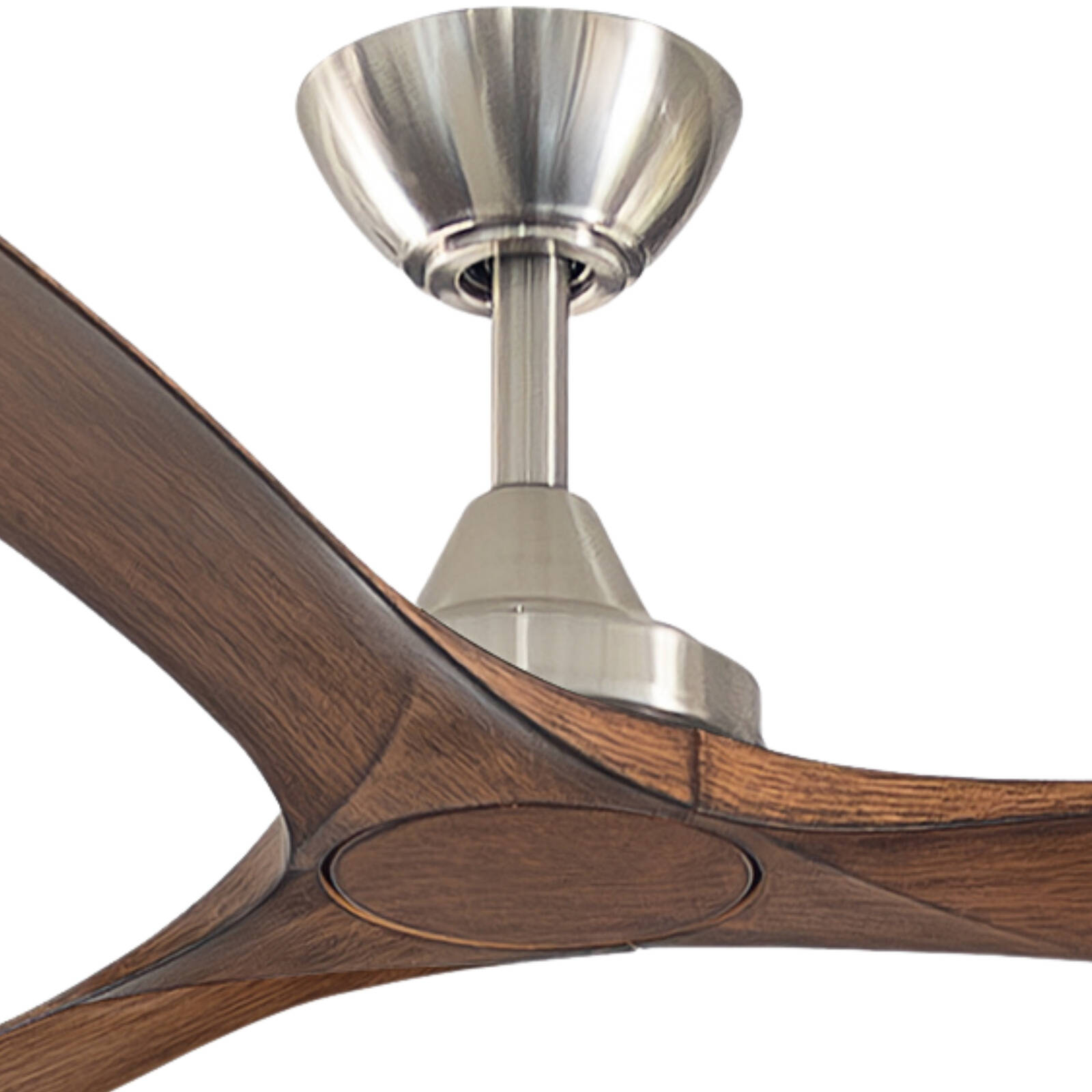 ThreeSixty 152cm 3 Blade DC Nickel / Koa Spitfire Ceiling Fan thumbnail 2