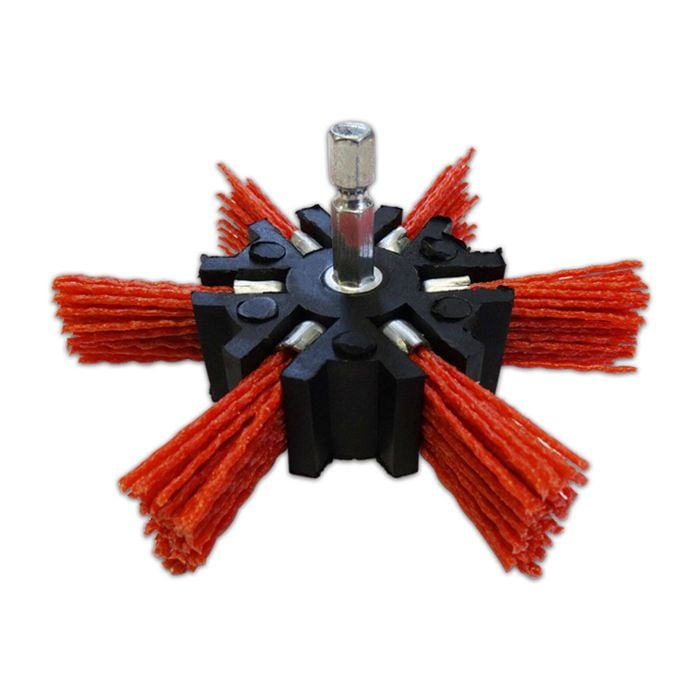 Josco 100mm Abrasive Nylon Fan Grinder Brush