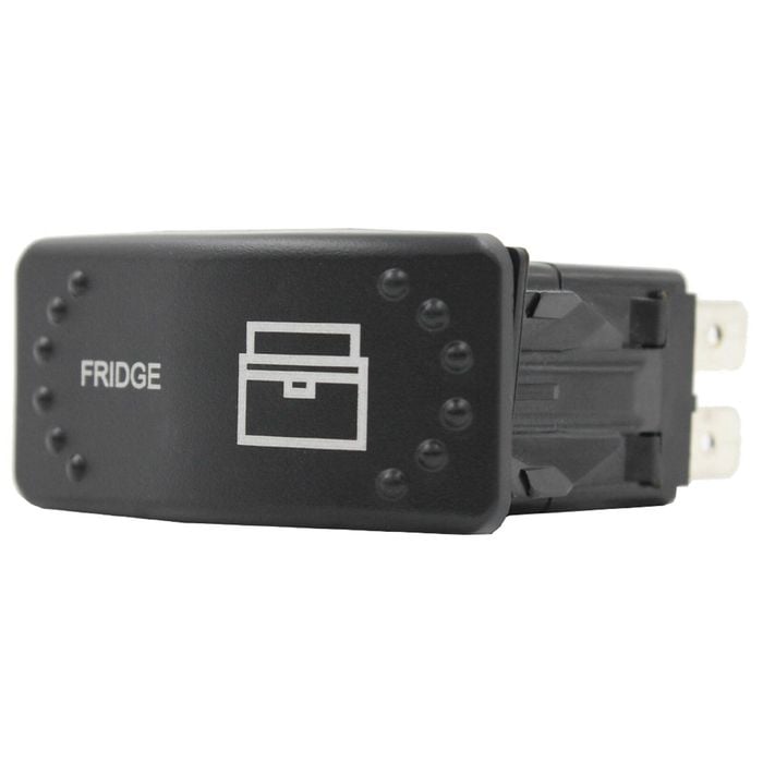 Switch Boss Dual White LED Laser Etched Rocker Switch (Horizontal) - Fridge