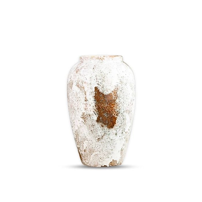 SOGA 30x19cm Ceramic Vase – Gradient White