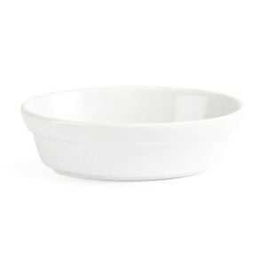 Olympia Oval Pie Dishes Whiteware 6 Pack 145 X 104mm Oven To Table Kitchenware