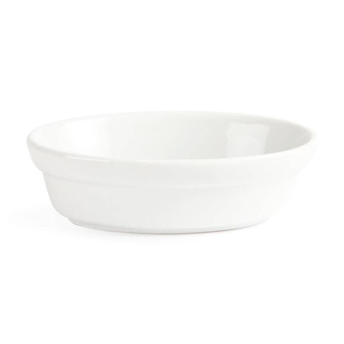 Olympia Oval Pie Dishes Whiteware 6 Pack 145 X 104mm Oven To Table Kitchenware