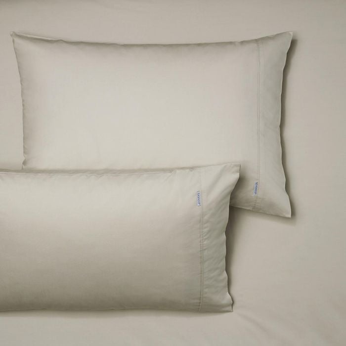 Bianca Heston 300tc Percale Cotton Sheet Combo Set Stone - Long Single Bed
