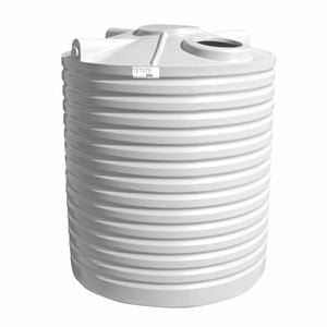 Clark Tanks 5000L Tall Round Poly Water Tank - White