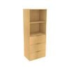 Lugna 1536 x 600 x 380mm Sand 2 Shelf & 3 Drawer Robe Insert