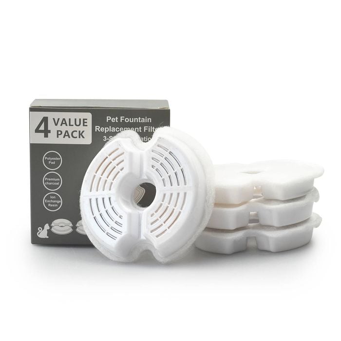 Yes4pets 24x Pet Dog Cat Fountain Filter Replacement Activated Carbon Ion Exchange Triple Filtration System Automatic