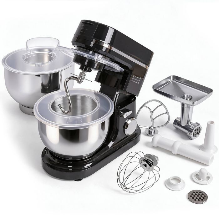 Advwin Stand Mixer, 8L+6.5L Kitchen Mixer with Pasta Maker, Meat Grinder
