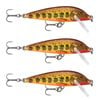 3x Rapala 5cm Countdown Sinking Hardbody Balsa Fishing Lures - Hot Mustard