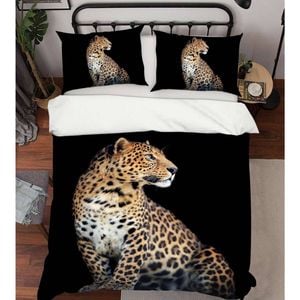 3D Animal Leopard 55 Bed Pillowcases Quilt Queen Size