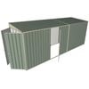 Build-a-Shed 1.5 x 5.2 x 2m Single Hinged Side Door Skillion Shed - Green