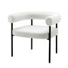 Artiss Armchair Accent Chair Curved Boucle White