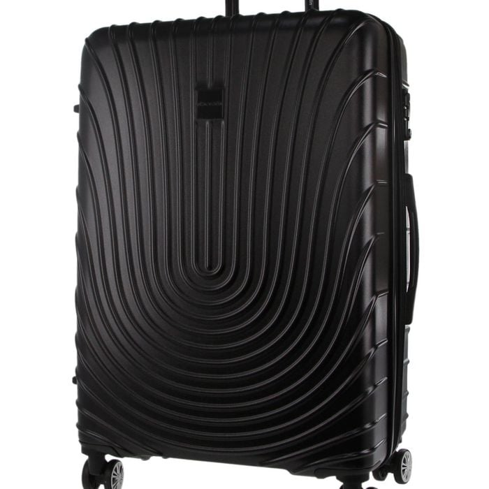 Pierre Cardin Medium Hard-shell Suitcase Travel Luggage Bag 70cm Black