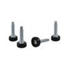 Surface Gard 5/16 - 1/12" Black Adjustable Thread Furniture Glides