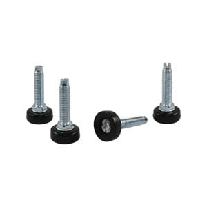 Surface Gard 5/16 - 1/12" Black Adjustable Thread Furniture Glides