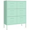 vidaXL Drawer Cabinet Mint 80x35x101.5 cm