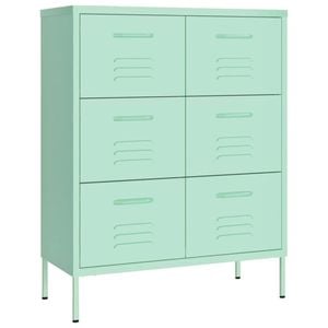 vidaXL Drawer Cabinet Mint 80x35x101.5 cm