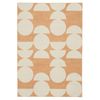 Loopsie-290cm X 190cm-tiari Half Moons Printed Peach And Cream Washable Rug