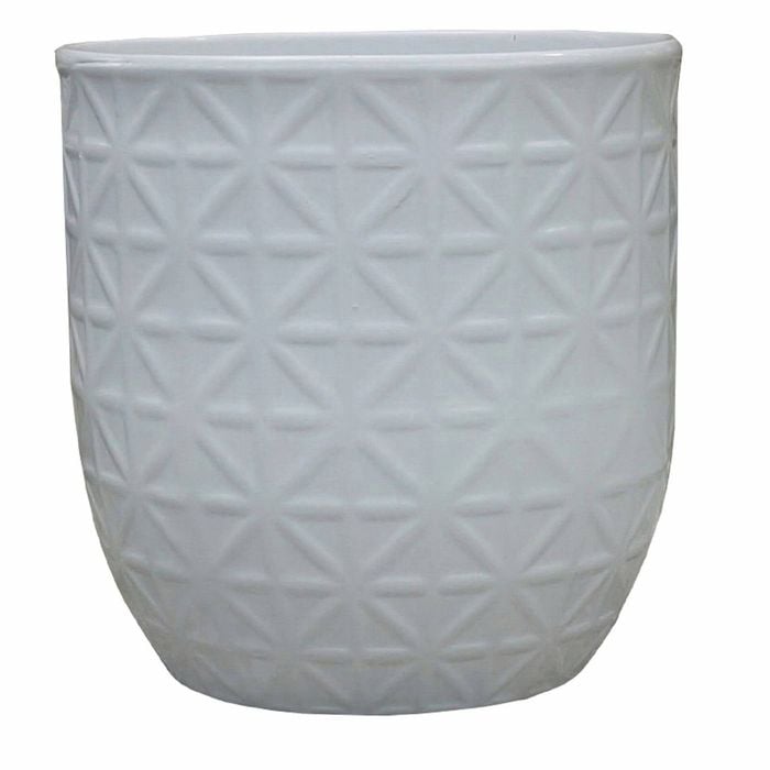 Northcote Pottery 17cm White Ava Star Egg Pot