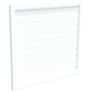 ProtectorAl 300-1000W X 300-1000H Pearl White Aluminium Welded Slat Panel Horizontal 18mm Gap