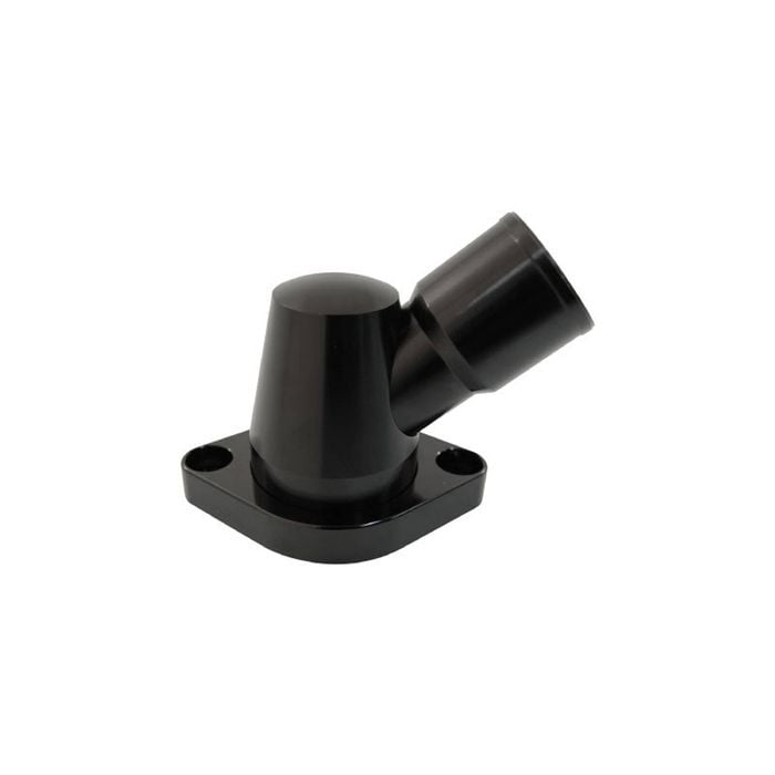 Cal Custom SBC BBC Black Billet Aluminium 45° Neck Swivel Thermostat Housing 327 350 396 454
