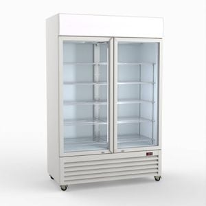 Thermaster 1200L Large Two Glass Door Colourbond Upright Drink Fridge LG-1200P