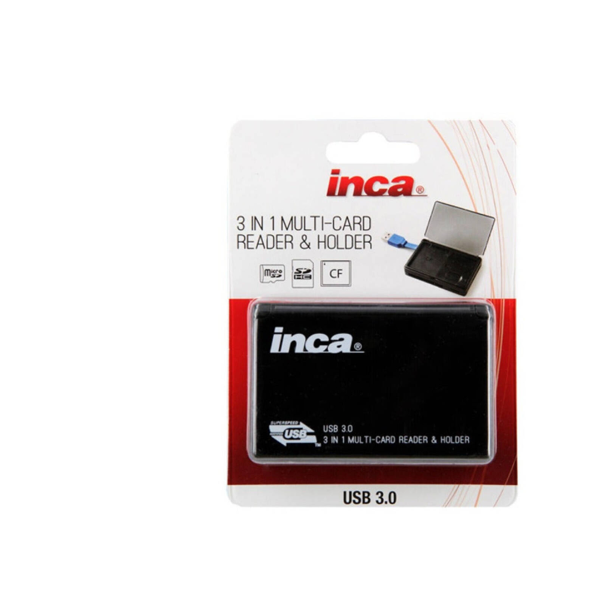 Inca USB 3.0 All-in-1 Card Reader with card storage - Bunnings Australia