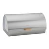 Ecology Provisions 18cm Stainless Steel & Acacia Bread Bin - Silver