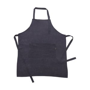 Bas Phillips Kitchen Apron Linen Tencel Adjustable With Pocket Navy