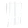 ProtectorAl 800 - 1200 x 1800mm Pearl White Aluminium Pool Gate Loop & Spear With Mid Rail