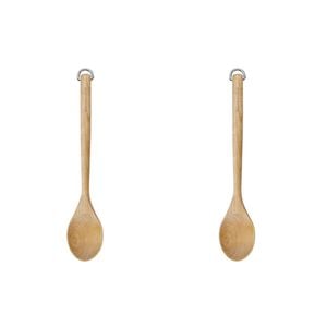2pk Kitchenaid Birchwood Cooking Spoon Durable Natural Wooden Kitchen Utensil