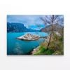 Trees with Lake & Mountains  Print 100% Australian Made 150 x 100cm  (Stretched)