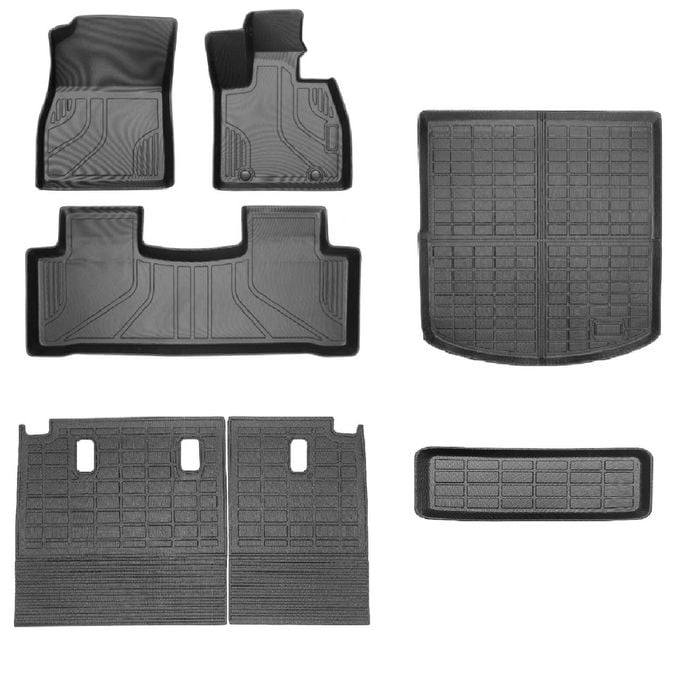 Provecta Byd Sealion 7 2025 Plus 6 Piece Tpe Floor Mats Boot Liner Full Set Black