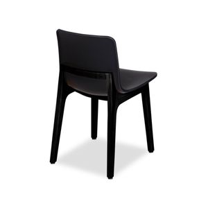 Ara Black Wooden Dining Chair Black Seat