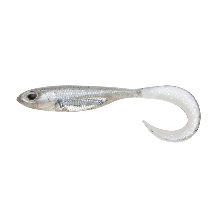 Fish Arrow Flash J Grub 3" SW Soft Plastic Fishing Lure 100 Sirasu / Silver