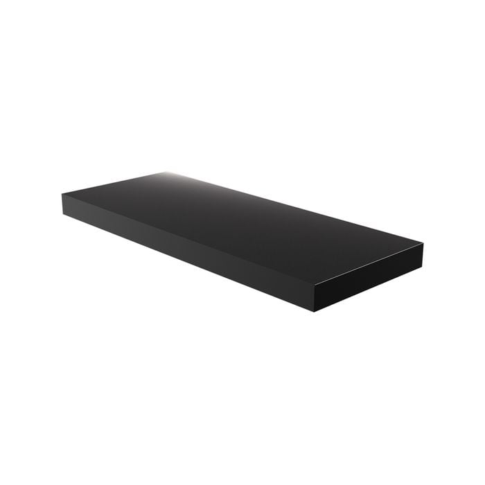 Flexi Storage 600 x 240 x 38mm Black Gloss Floating Shelf