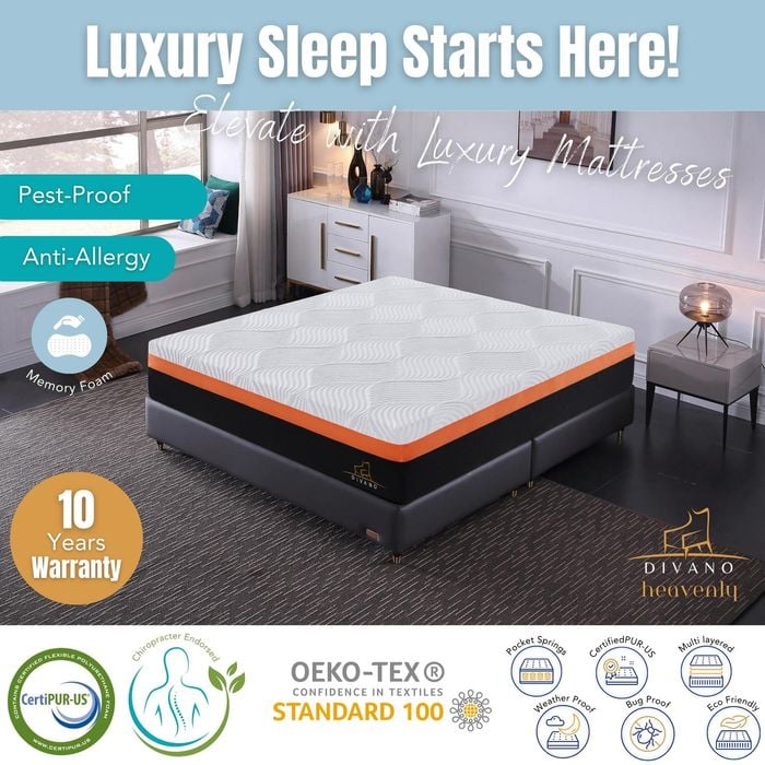Heavenly Double Size Memory Foam Medium Firm Feel 31cm Mattress Bunnings Australia