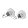 Shaw & Mason White Plastic Wall Flange - Pair