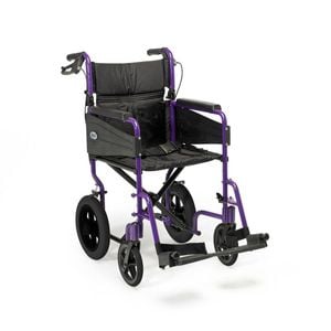 Escape Wheelchair, Transit Attendant Propelled, Standard, Purple