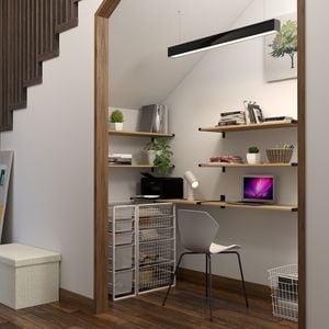 Under Stairs Office
