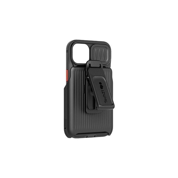 Tech21 EvoMax w/ Holster Phone Case For Apple iPhone 13 mini - Off Black