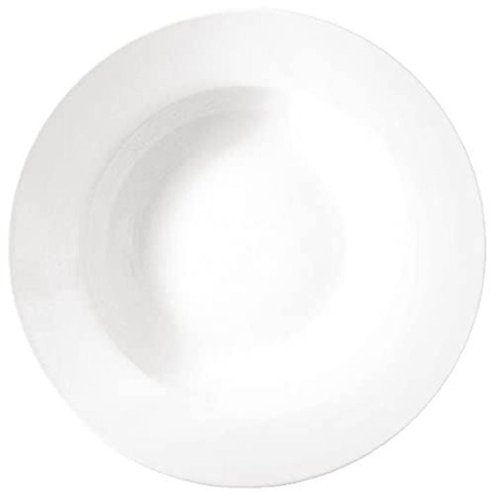 Olympia Athena Rimmed Soup Bowls Porcelain Round White 228mm 24 Pack