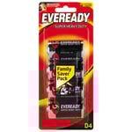 Eveready D Super Heavy Duty Battery - 4 Pack