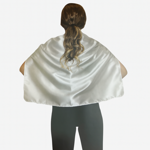 SHORT CAPE Kids Childrens Party Costume Vampire Coat School Team Colours White