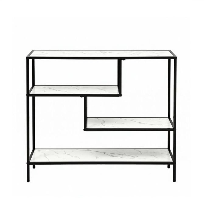 Artiss Console Table 4-tier Shelves White