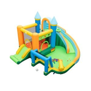 Costway Water Park Inflatable Jumping Castle No Blower