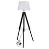 Oriel Lighting Trevi Complete Base & Shade Floor Lamp White