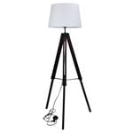 Oriel Lighting Trevi Complete Base & Shade Floor Lamp White