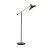 Oikiture Floor Lamps Adjustable Height Standing Lighting Metal Frame Black